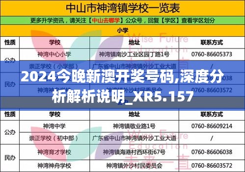 2024今晚新澳开奖号码,深度分析解析说明_XR5.157