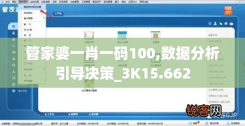 管家婆一肖一码100,数据分析引导决策_3K15.662