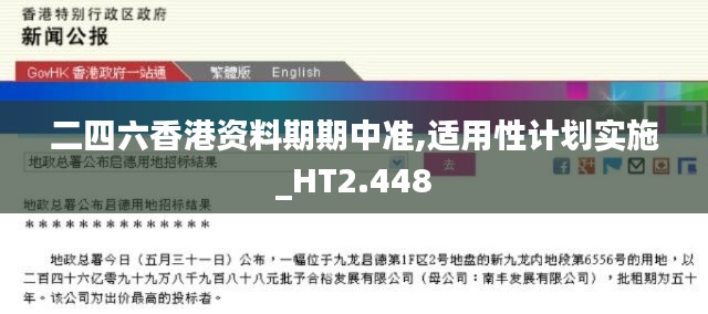 二四六香港资料期期中准,适用性计划实施_HT2.448