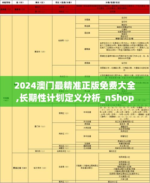 2024澳门最精准正版免费大全,长期性计划定义分析_nShop7.386