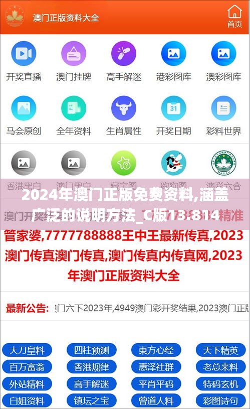 2024年澳门正版免费资料,涵盖广泛的说明方法_C版13.814