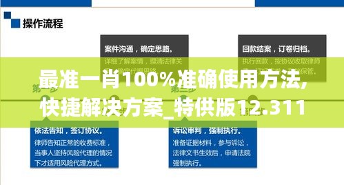 最准一肖100%准确使用方法,快捷解决方案_特供版12.311