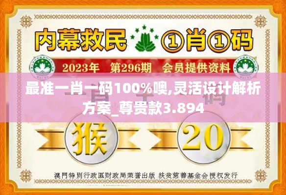 最准一肖一码100%噢,灵活设计解析方案_尊贵款3.894