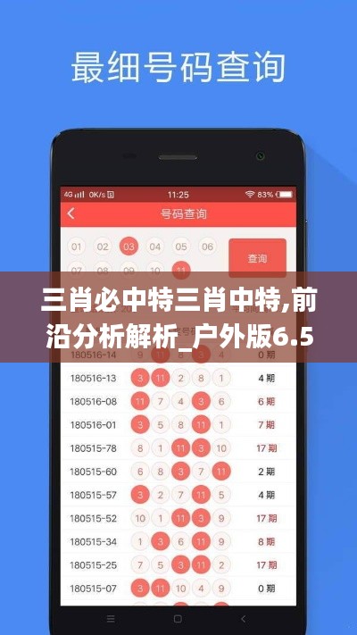 三肖必中特三肖中特,前沿分析解析_户外版6.583