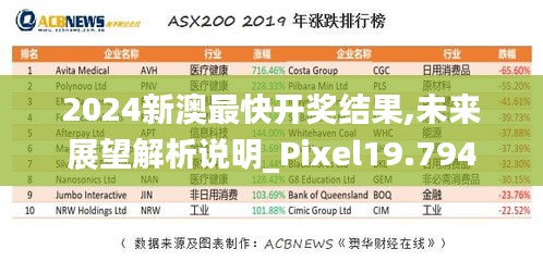 2024新澳最快开奖结果,未来展望解析说明_Pixel19.794