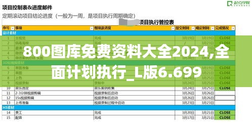 800图库免费资料大全2024,全面计划执行_L版6.699