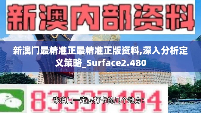 新澳门最精准正最精准正版资料,深入分析定义策略_Surface2.480