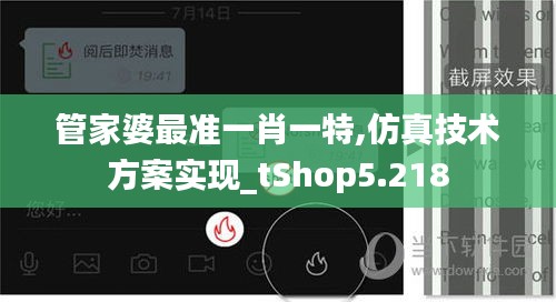 管家婆最准一肖一特,仿真技术方案实现_tShop5.218