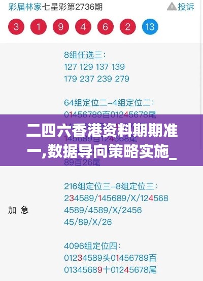 二四六香港资料期期准一,数据导向策略实施_云端版4.494