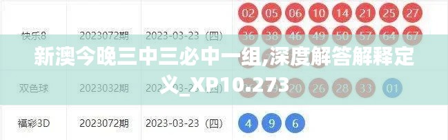 新澳今晚三中三必中一组,深度解答解释定义_XP10.273