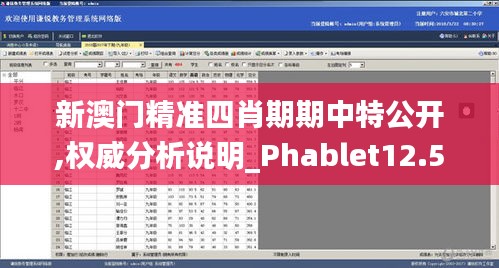 新澳门精准四肖期期中特公开,权威分析说明_Phablet12.534