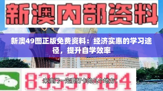 新澳49图正版免费资料：经济实惠的学习途径，提升自学效率