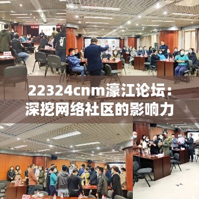 22324cnm濠江论坛：深挖网络社区的影响力与潜力