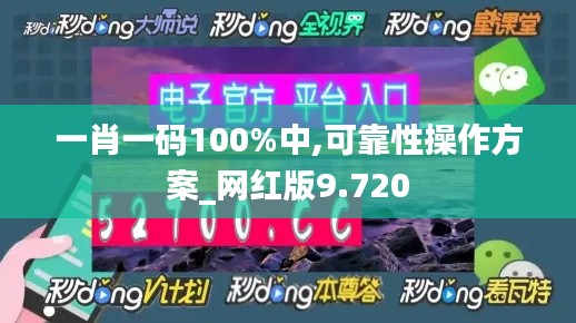 一肖一码100%中,可靠性操作方案_网红版9.720