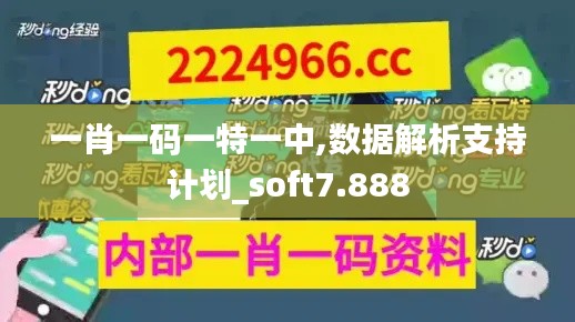 一肖一码一特一中,数据解析支持计划_soft7.888