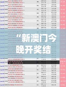 “新澳门今晚开奖结果+开奖结果2021年11月：投注者的喜悦与期待 —— 分析中奖背后的故事”