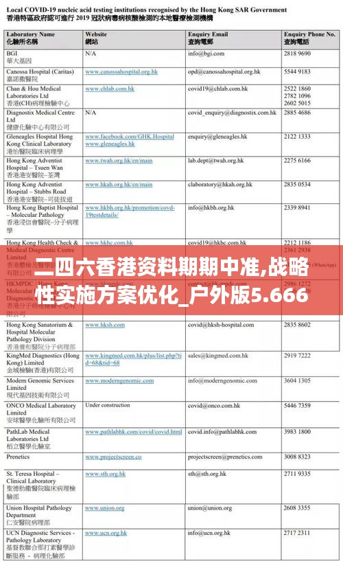 二四六香港资料期期中准,战略性实施方案优化_户外版5.666