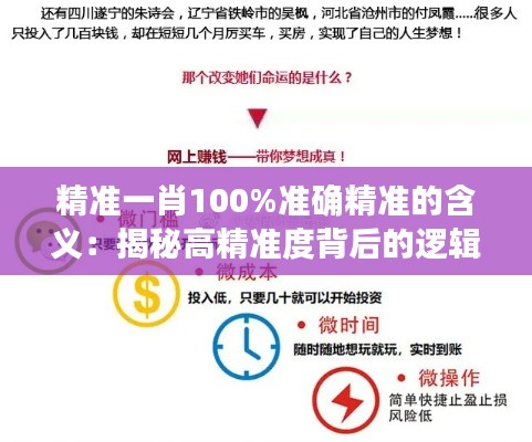 精准一肖100%准确精准的含义：揭秘高精准度背后的逻辑与价值